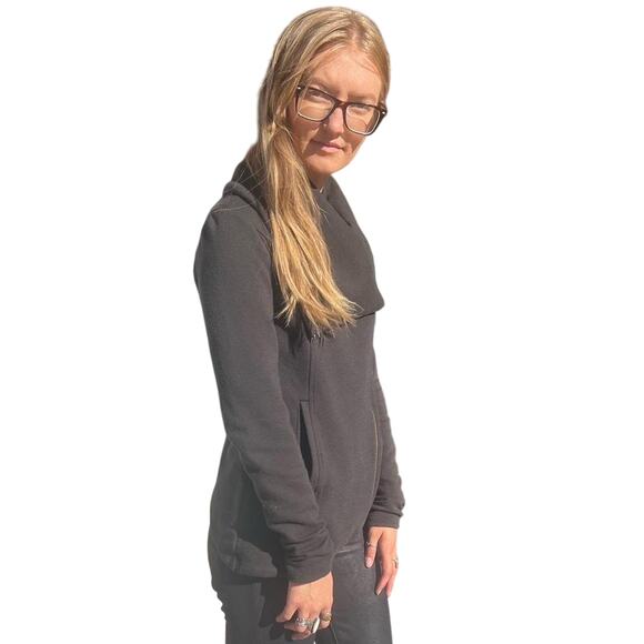 Helmut by Helmut Lang Asymmetric Zip Jacket – Black Cotton Blend, Size S - Picture 6 of 6